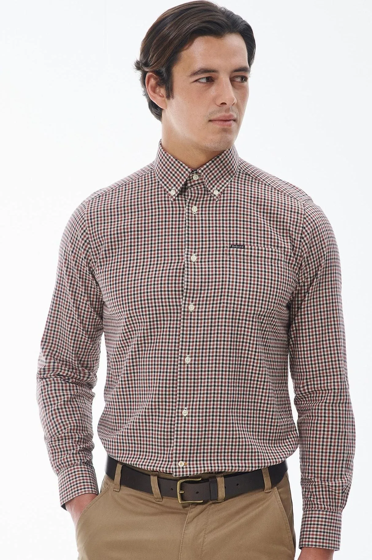 Barbour Shirt New Padshaw Tailored shirt in Ecru check MSH5027BE11