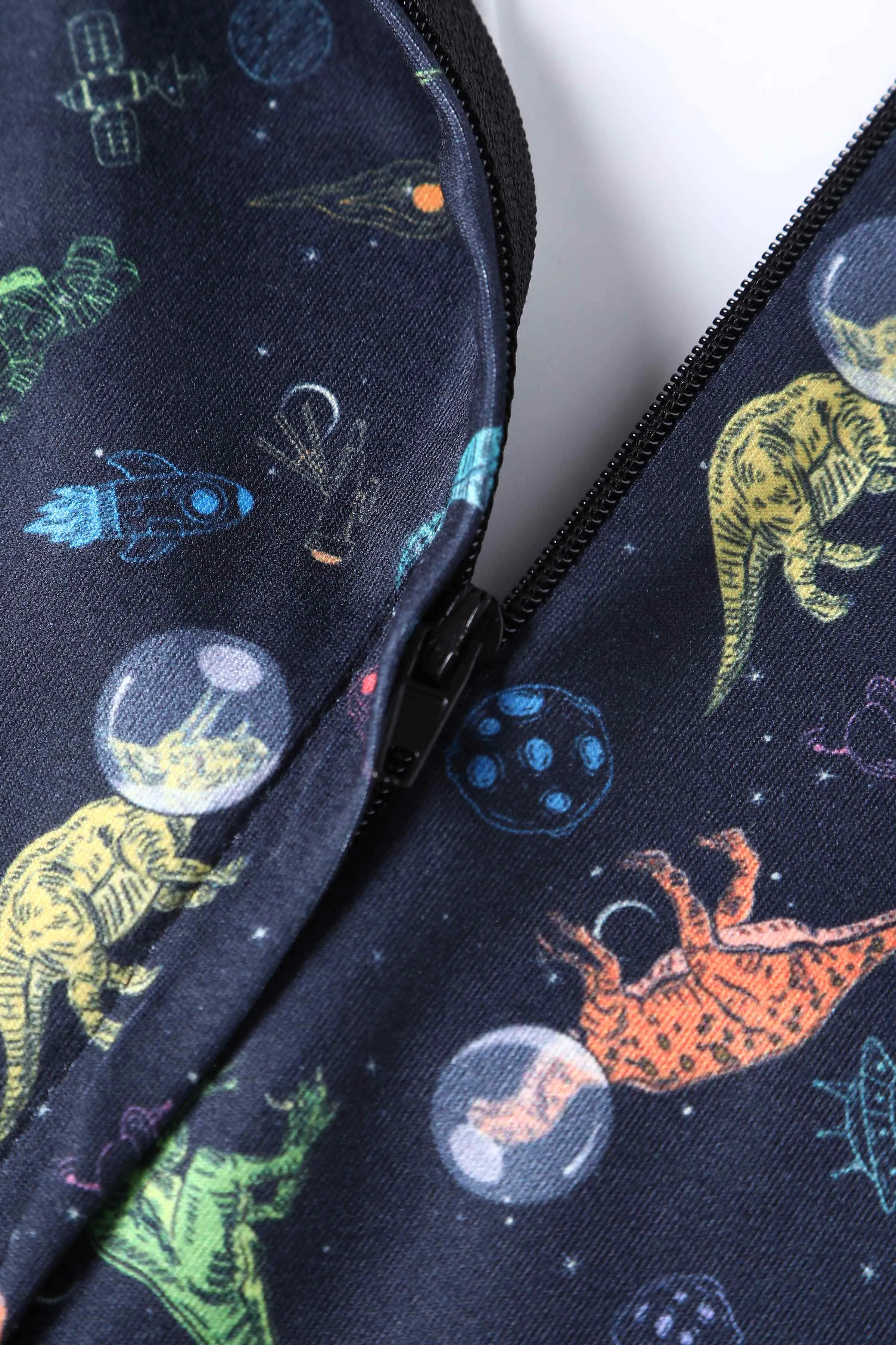 Billie Dinosaur In Space Long Sleeved Dress