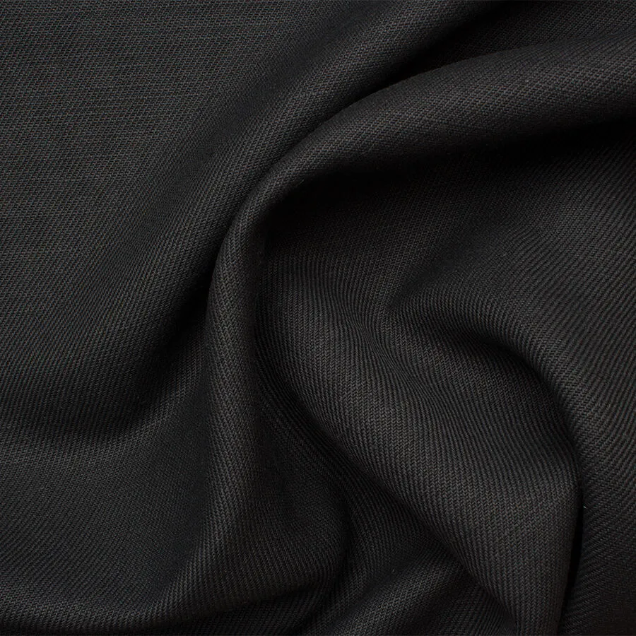 Black Medium Weight Linen (A 1m Piece)