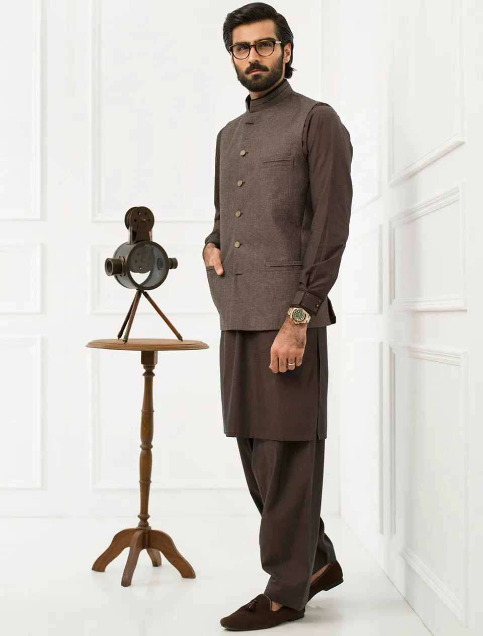 BROWN JAWAHAR COAT