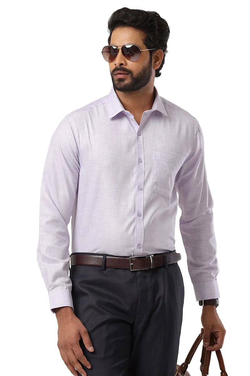 Cardiff - Purple Formal Shirt For Men | Ariser