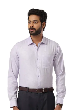 Cardiff - Purple Formal Shirt For Men | Ariser