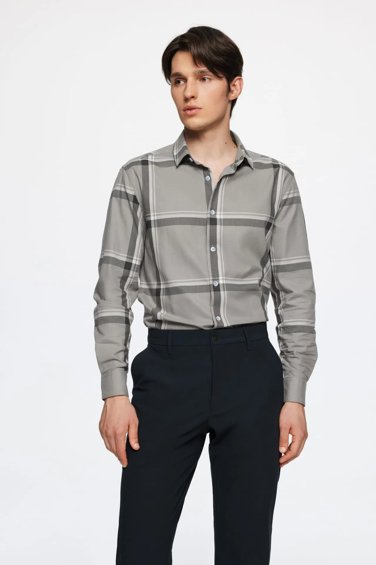 Check Cotton Check Casual Shirt