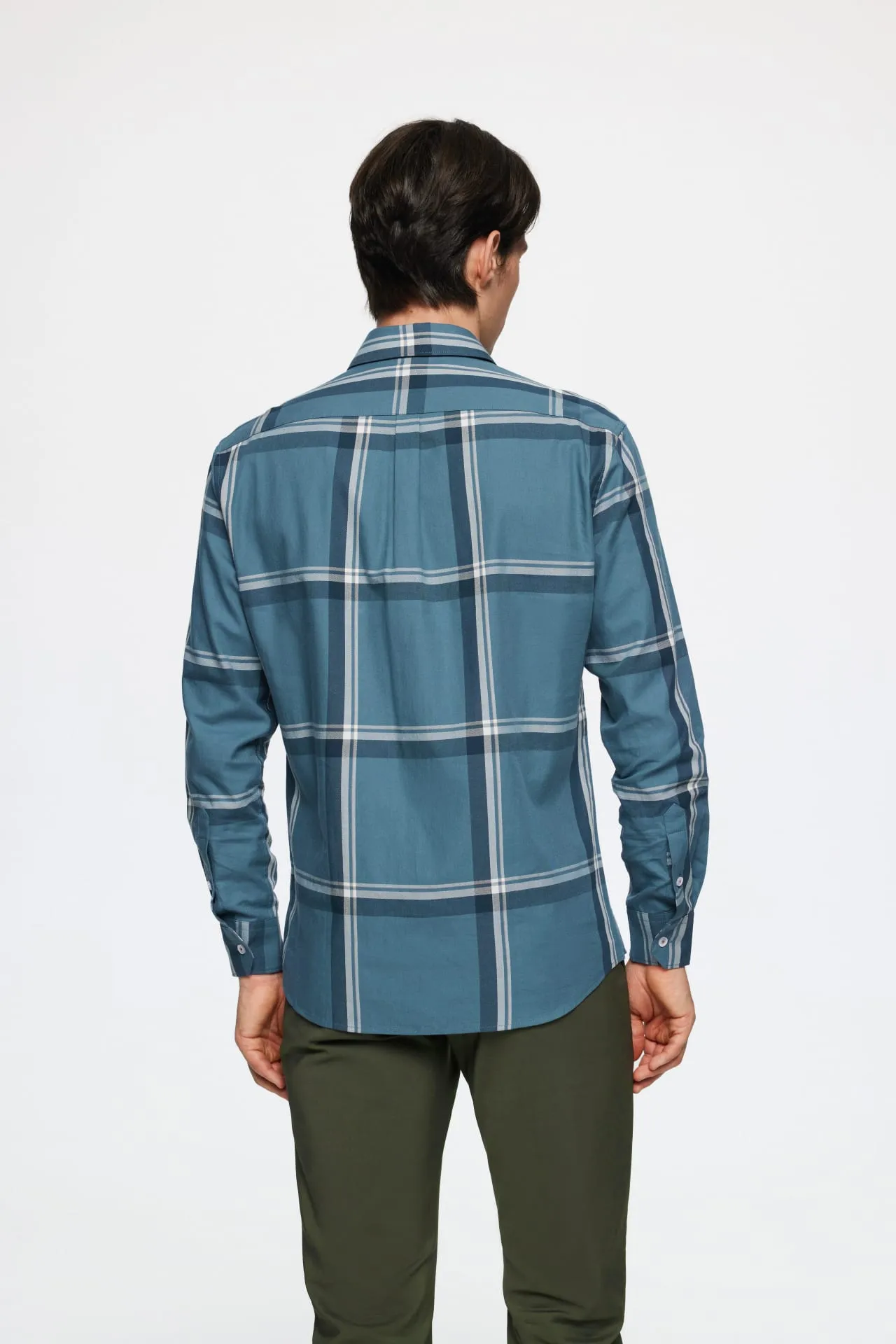 Check Cotton Check Casual Shirt