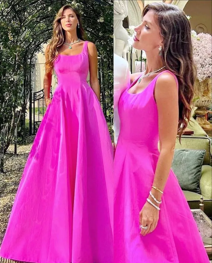 Elegant Hot Pink Long Prom Dresses      S3797