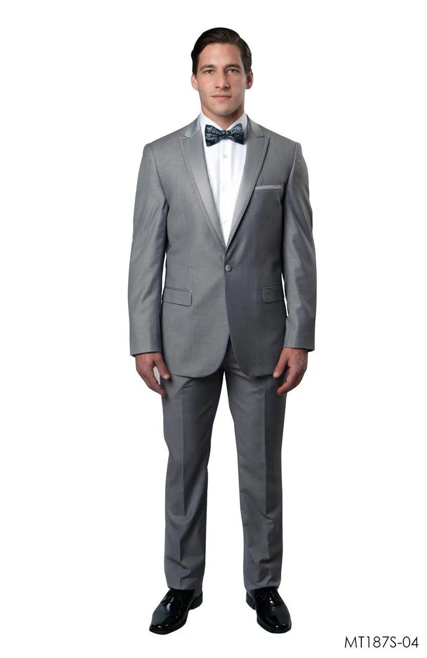 Grey Slim Men's Tuxedo Suit