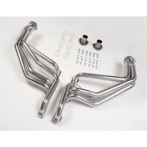 Hedman Hedders Street Headers - 1.625 in Primary - 3 in Collector - Metallic Ceramic - Small Block Chevy - GM Fullsize SUV / Truck 1967-91 - Pair