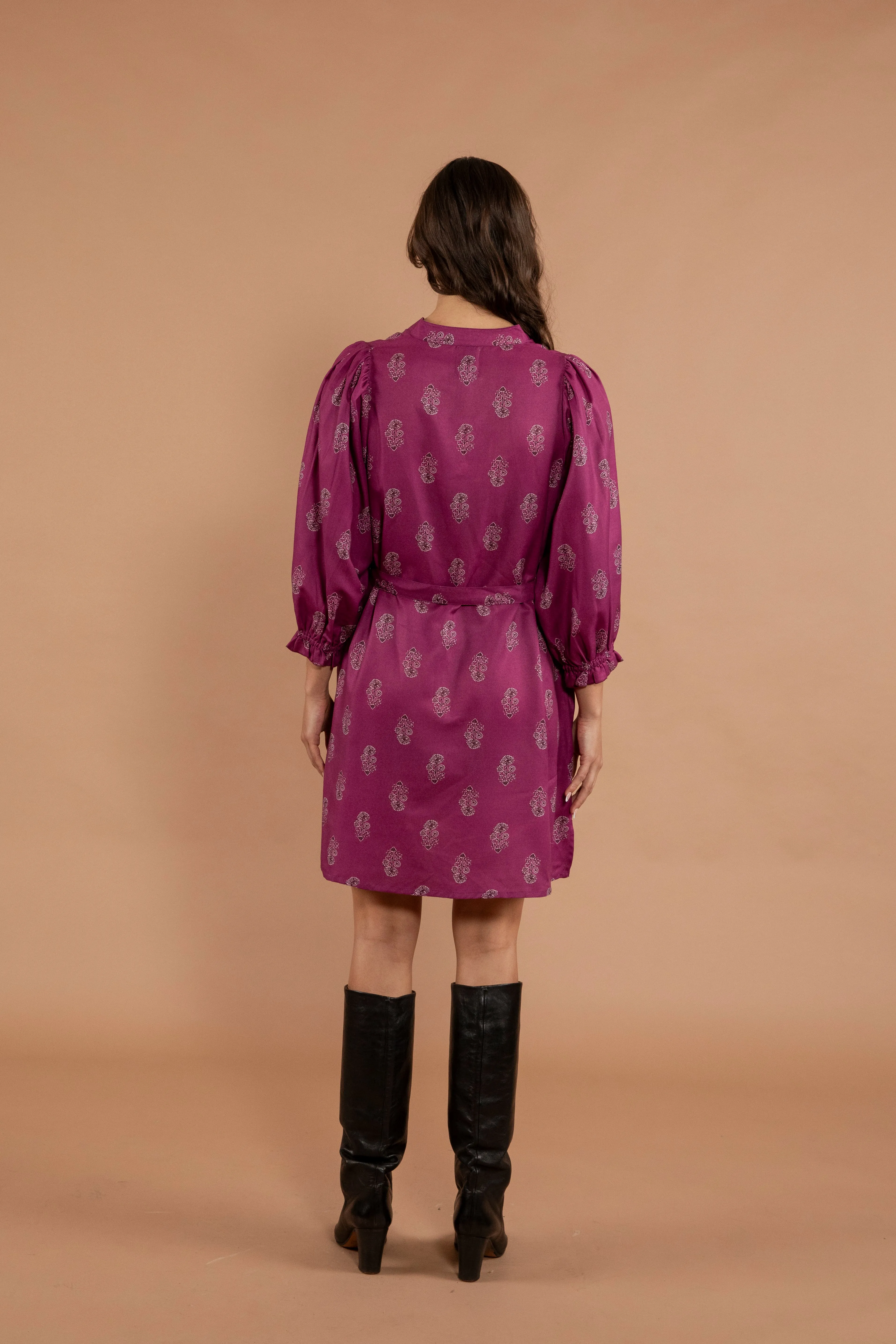 Jhansi L/S Short Tie Dress