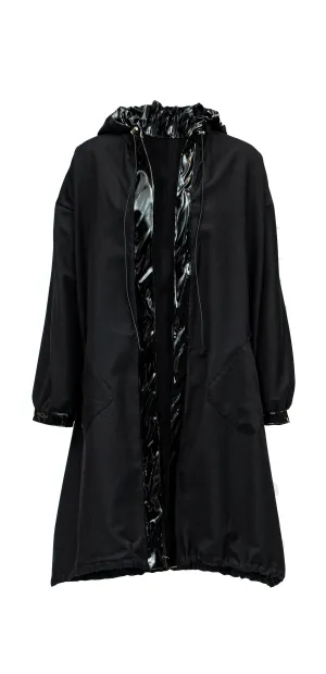 Joanna - Hooded Wool Trench Coat