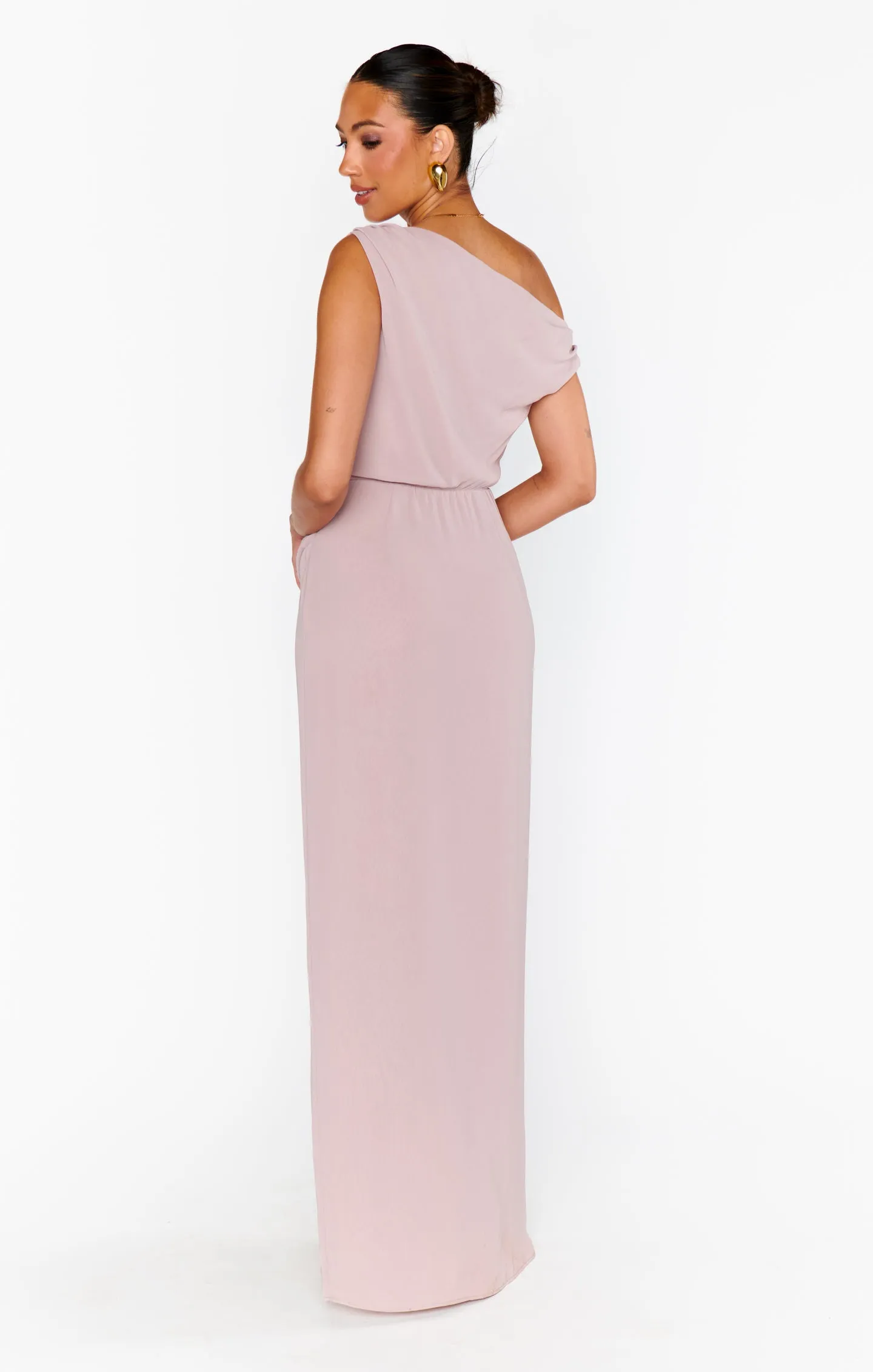 Jodie Dress ~ Neutral Mauve Chiffon