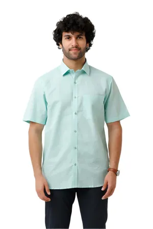 Jute Classic - Greenish Blue Formal Shirt For Men | Ariser