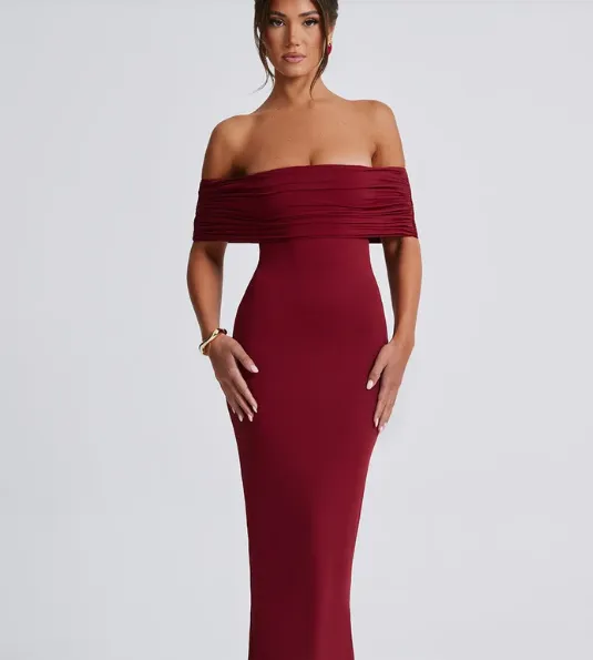 Kate - Off shoulder flattering dress