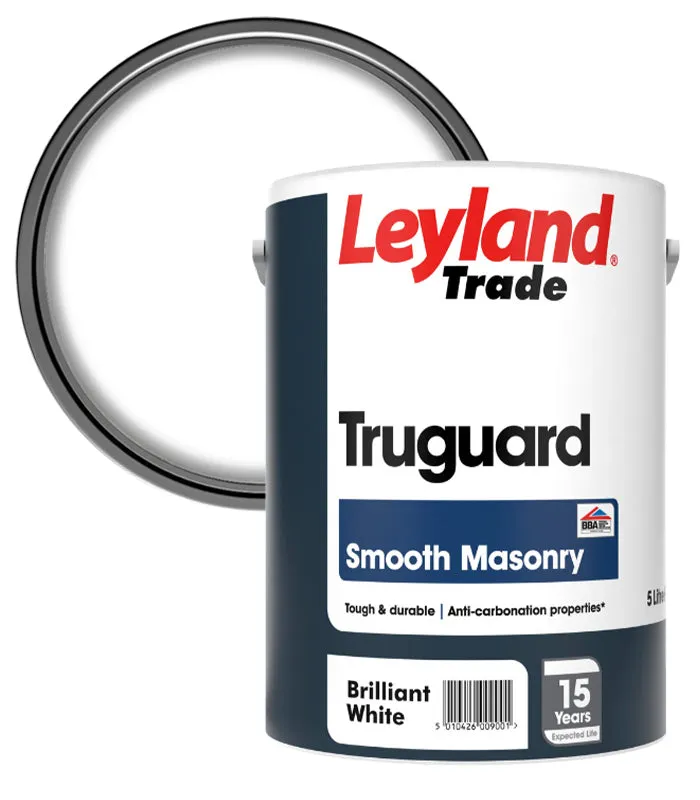 Leyland Trade Truguard Smooth 15 Year Masonry Paint - 5 Litre