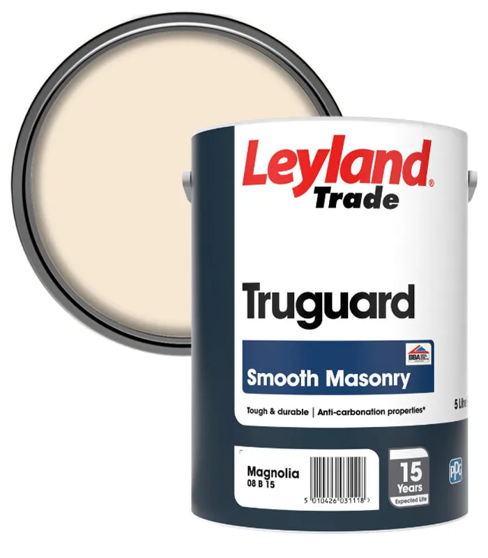 Leyland Trade Truguard Smooth 15 Year Masonry Paint - 5 Litre