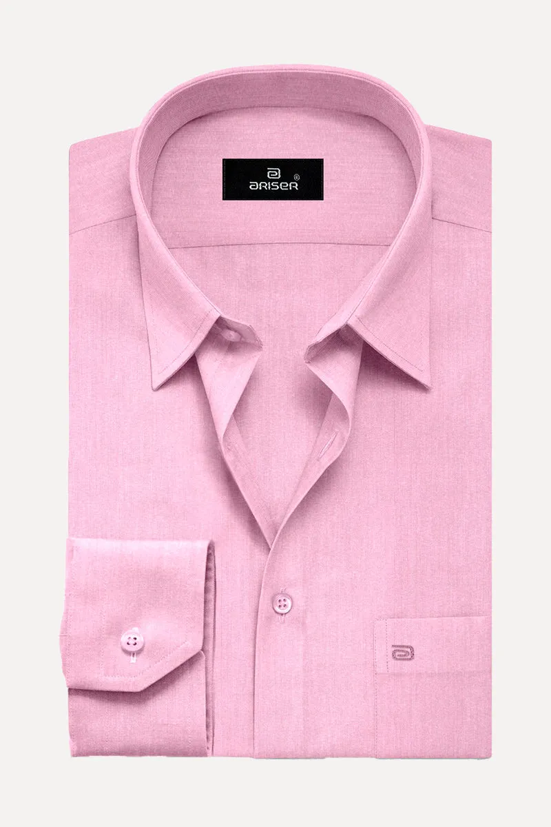 Luxor - Baby Pink Formal Shirts for Men | Ariser