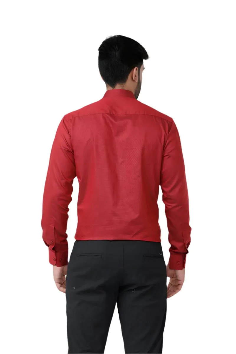 Luxor - Dark Red Formal Shirts for Men | Ariser