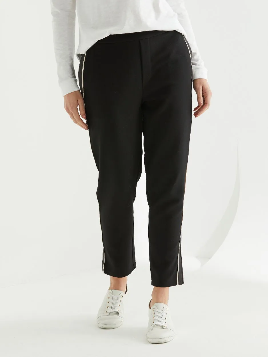 Marco Polo 7/8 Trim Pant - Black