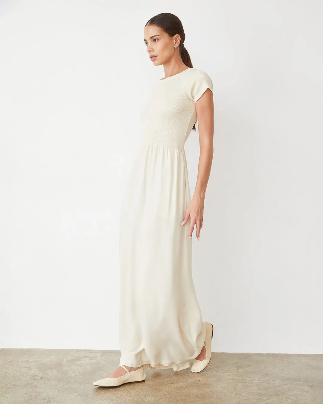 Mix Media Maxi Dress