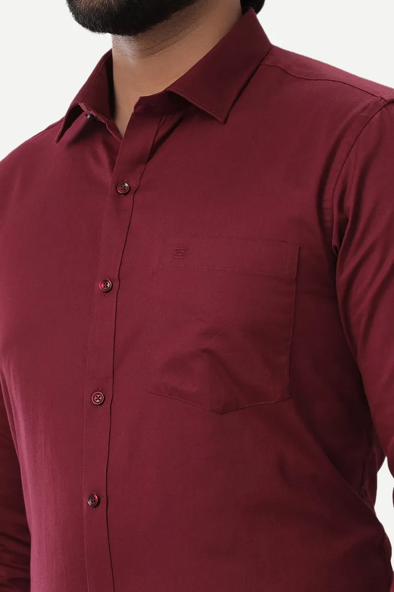 Monti - Maroon Formal Shirts for Men | Ariser