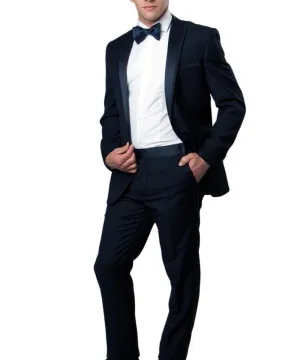 Navy Slim Men's Tuxedo Suit