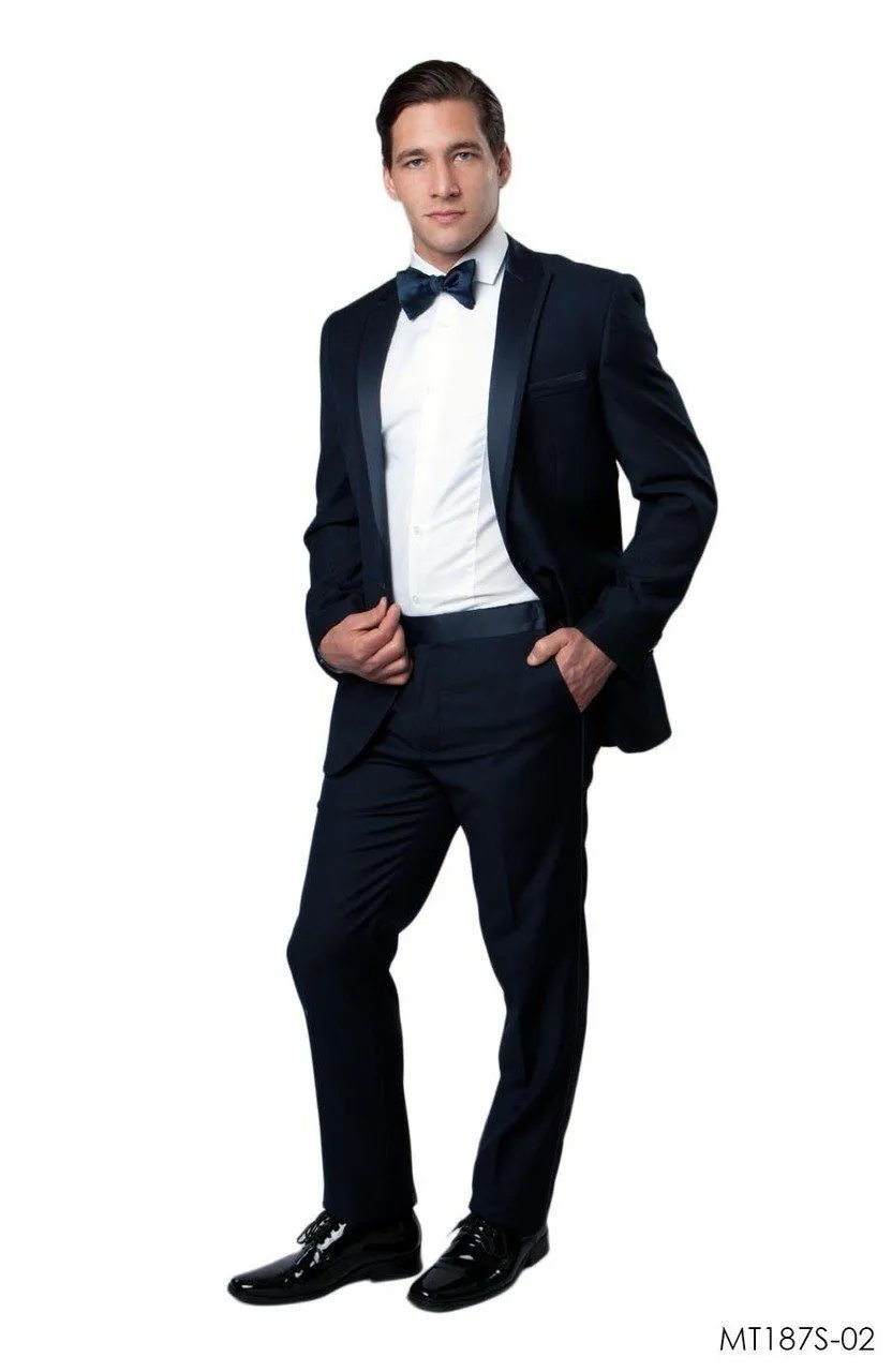 Navy Slim Men's Tuxedo Suit