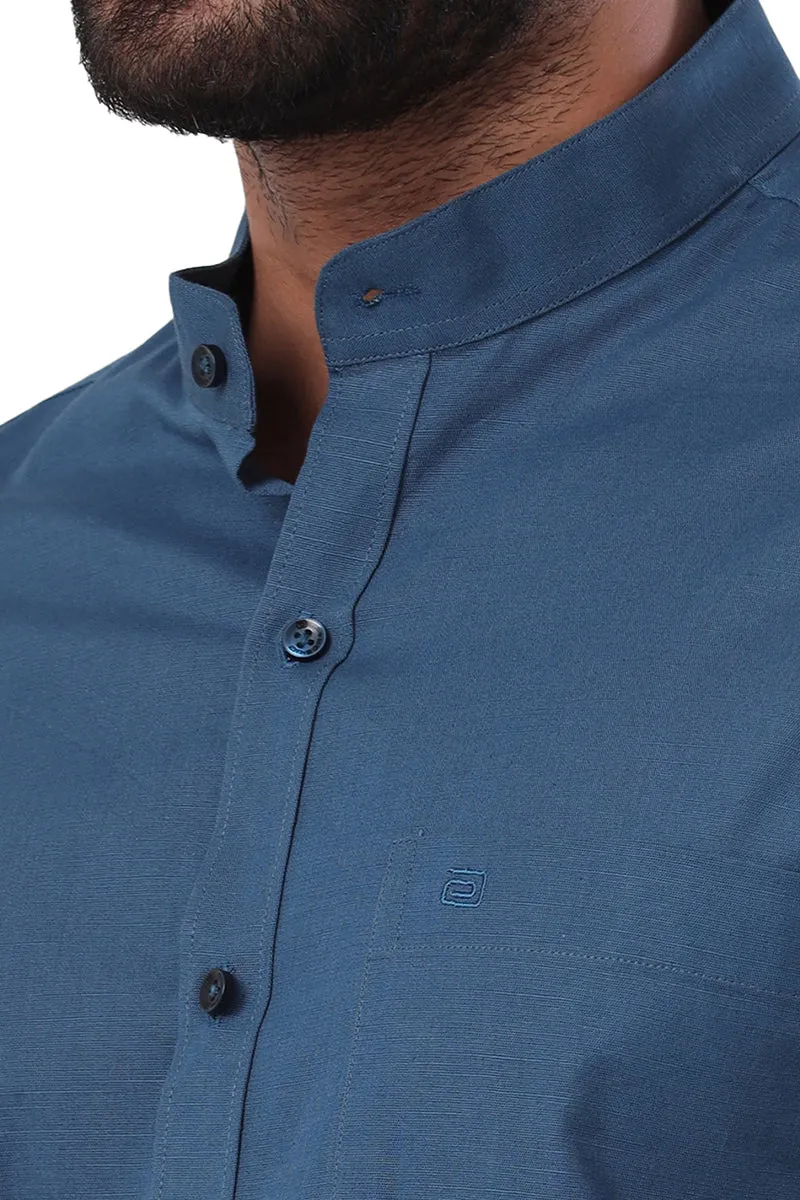 Neo - Blue Formal Shirt For Men | Ariser