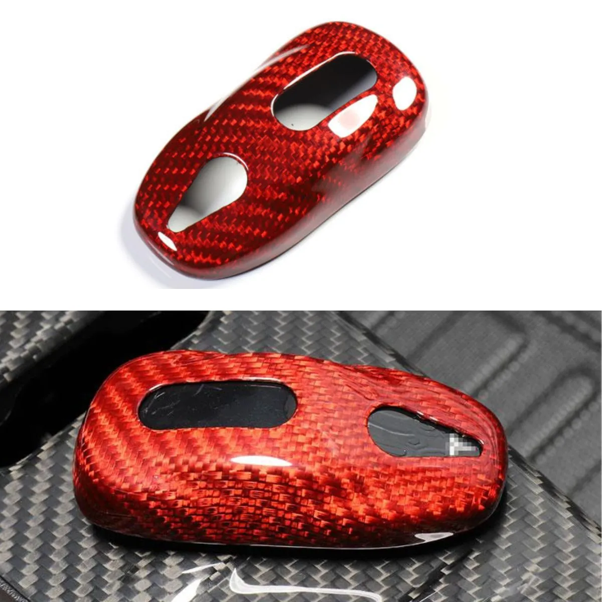 Real Carbon Fiber Key Fob Cover for Tesla Model 3 / Y