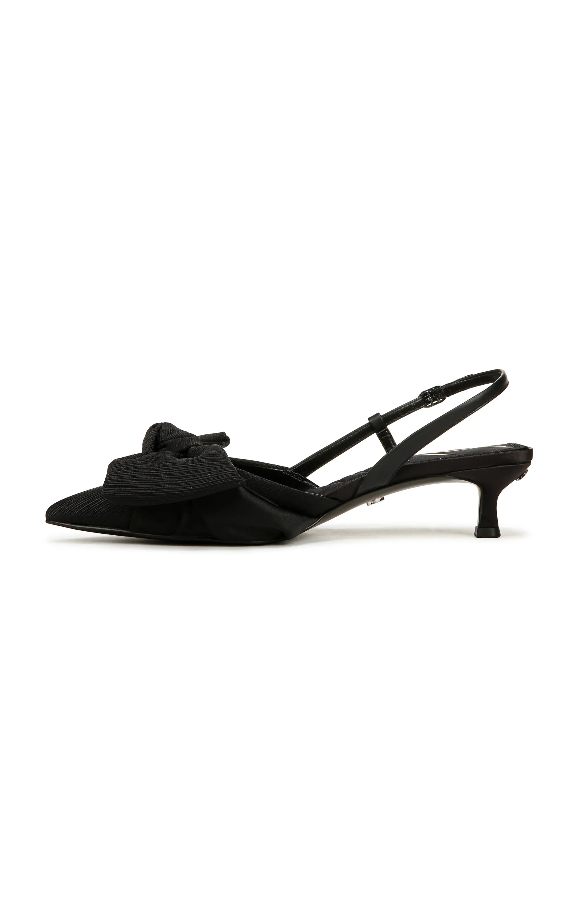 Sam Edelman Treena Bow Slingback Kitten Heel ~ Black