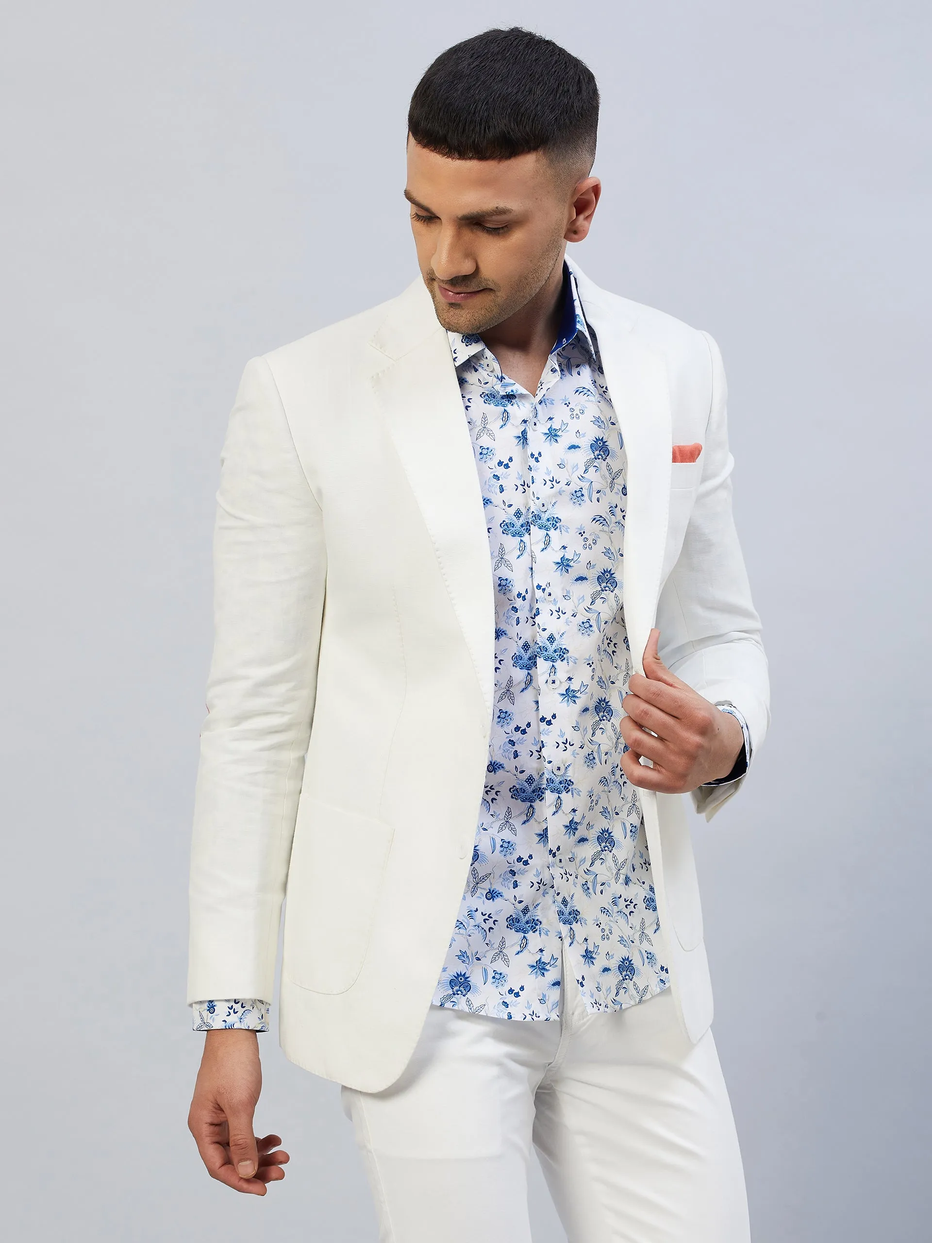 Snowdrop Linen Blazer