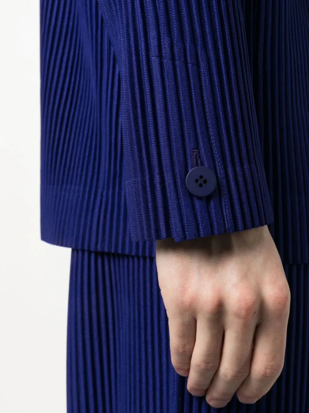 SS23 Pleated Jacket - Deep Sea Blue