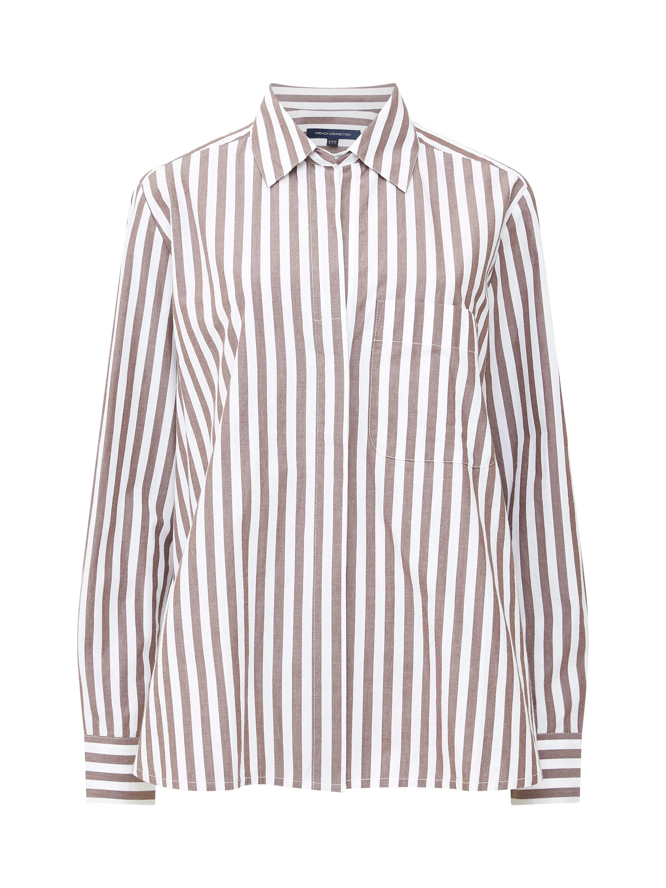 Stripe Poplin Boyfriend Shirt