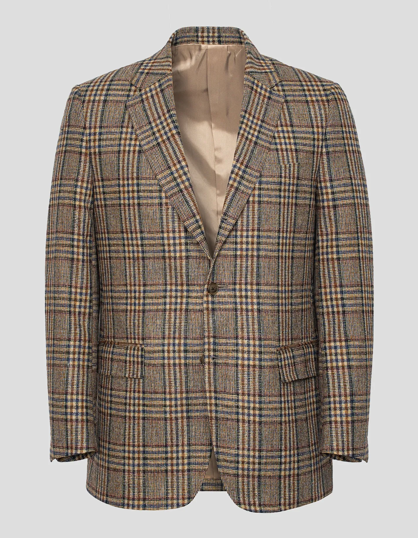 TAN MULTI PLAID SPORT COAT