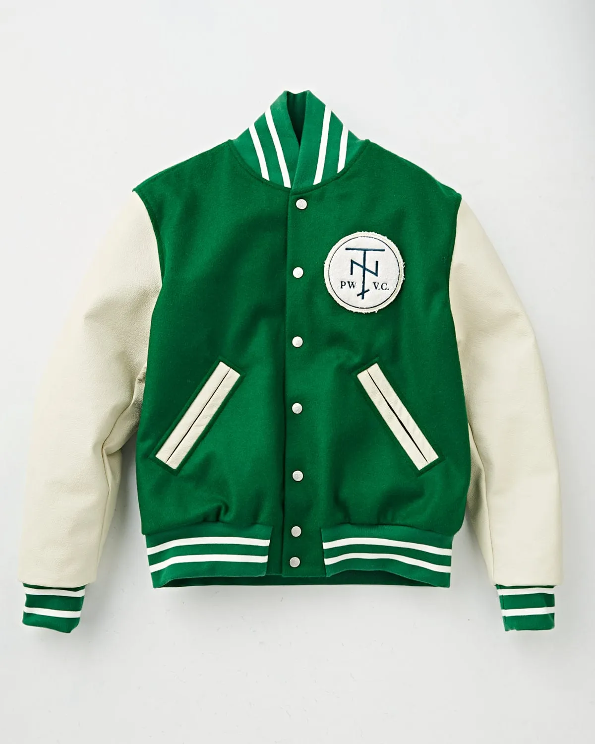 Tenue. x Private White V.C. Varsity Jacket Forest Green