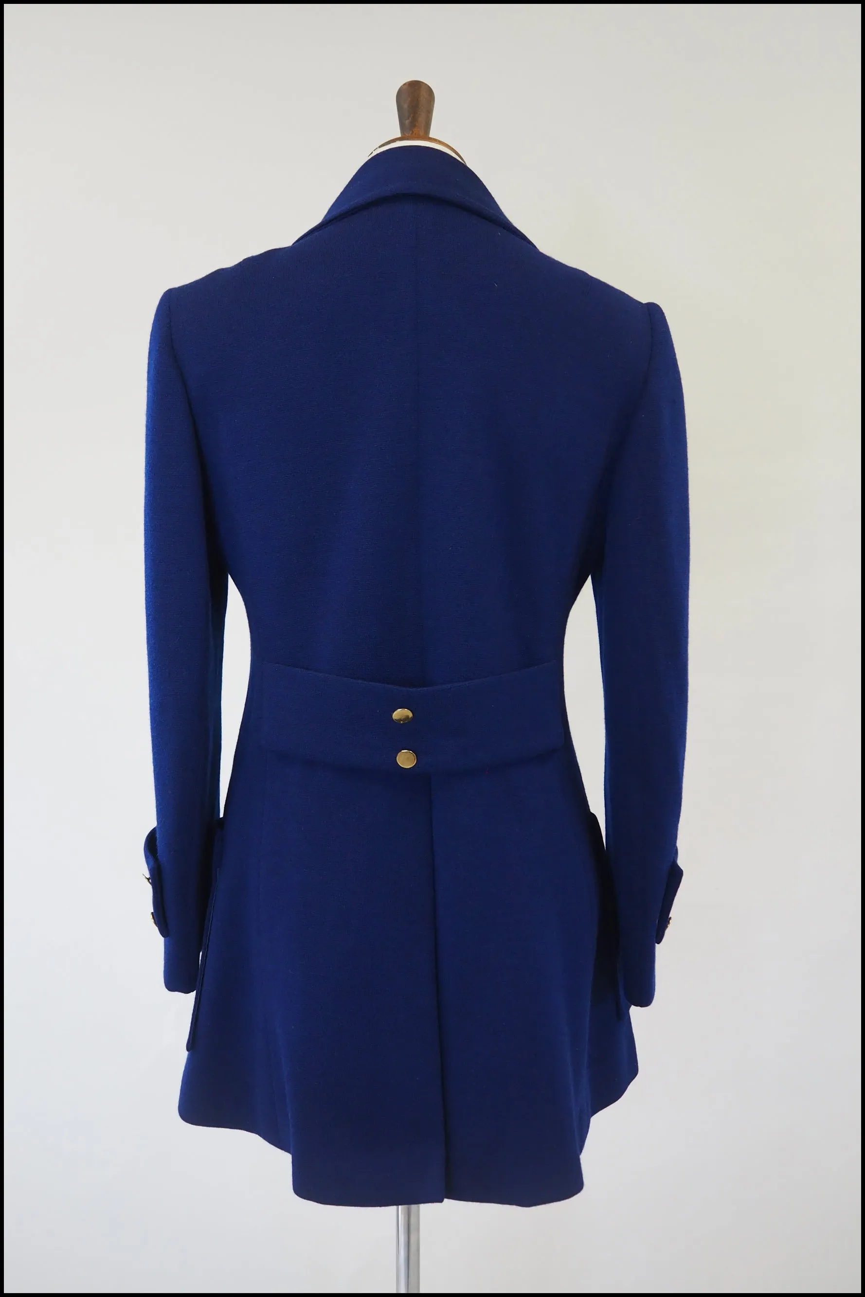 Vintage 1960s French Blue Pea Coat