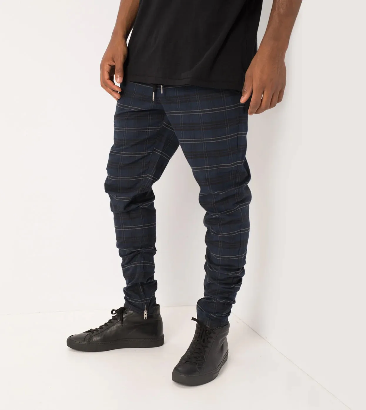 Zanerobe Unblockshot Chino Navy Check 703-MET