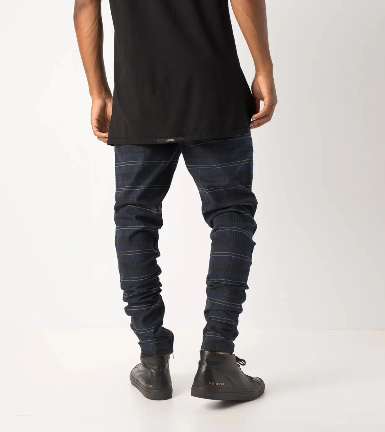 Zanerobe Unblockshot Chino Navy Check 703-MET